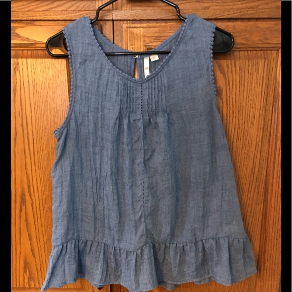 LC Lauren Conrad Tops - Lauren Conrad blue sleeveless blouse